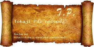 Tokaji Pénelopé névjegykártya
